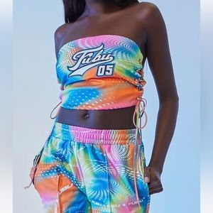 Fubu x Forever 21 Tie Dye Tube Top
